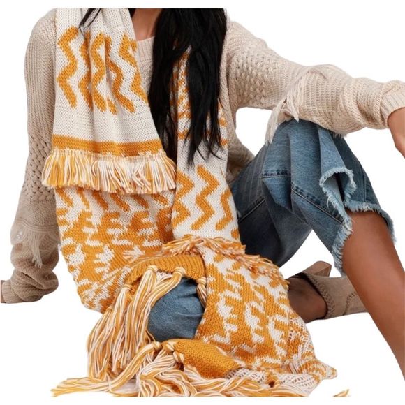 Free People Accessories - Free People Mile High Oversized Knit Scarf